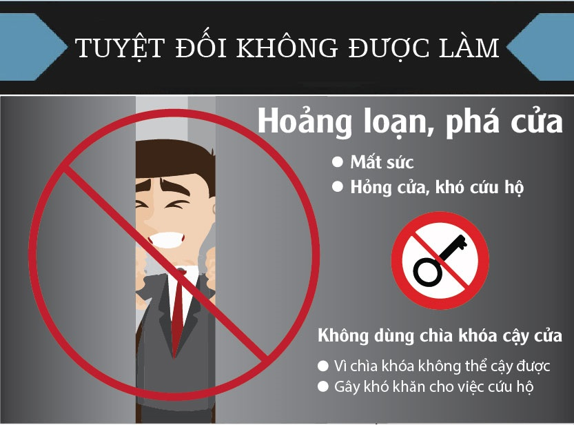 Lưu ý khi thang máy bị kẹt