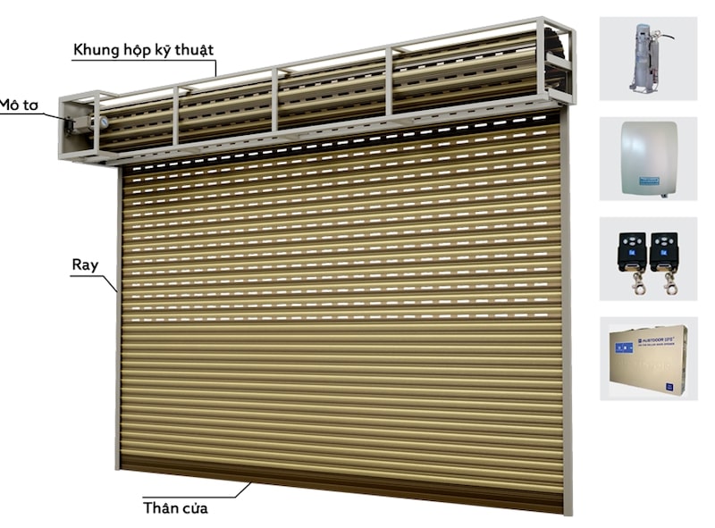 ký hiệu cửa cuốn trong bản vẽ